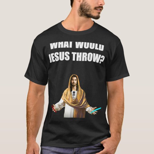 Disk Golf Was Jesus würde Frisbee Golfing verwerfe T-Shirt (Vorderseite)