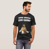 Disk Golf Was Jesus würde Frisbee Golfing verwerfe T-Shirt (Vorne ganz)
