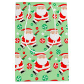 Disk Golf Weihnachtsfeiertag Mittlere Geschenktasc Mittlere Geschenktüte (Vorderseite)