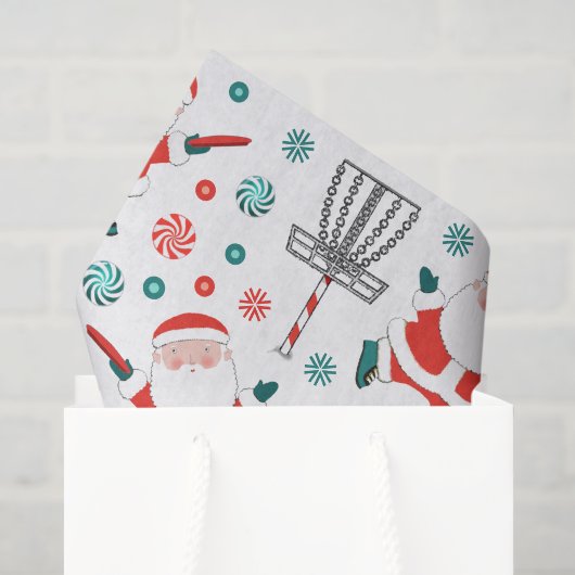 Disk Golf Weihnachtsfeiertag Seidenpapier (Geschenktüte)