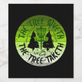 Disk Golf Weinetikett (Einzelnes Label)