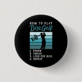 Disk Golf - Wie Sie Golf spielen Button (Vorderseite)