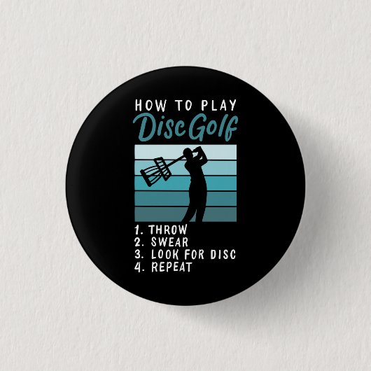 Disk Golf - Wie Sie Golf spielen Button (Vorderseite)