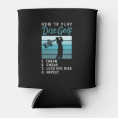 Disk Golf - Wie Sie Golf spielen Dosenkühler (Vorderseite)