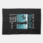 Disk Golf - Wie Sie Golf spielen Geschirrtuch (Horizontal)