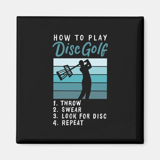 Disk Golf - Wie Sie Golf spielen Magnet (Vorne)