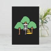 Disk Golf Woods Disk Golfer-Geschenk Einladung (Stehend Vorderseite)