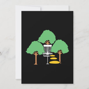 Disk Golf Woods Disk Golfer-Geschenk Einladung