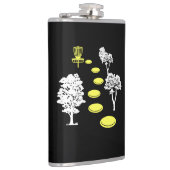 Disk Golf Woods Disk Golfer-Geschenk Flachmann (Rechts)