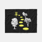Disk Golf Woods Disk Golfer-Geschenk Fleecedecke (Vorderseite (Horizontal))
