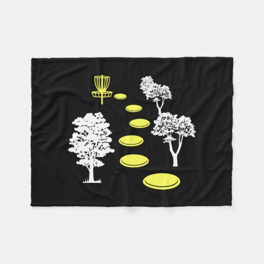 Disk Golf Woods Disk Golfer-Geschenk Fleecedecke (Vorderseite (Horizontal))