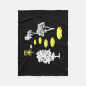 Disk Golf Woods Disk Golfer-Geschenk Fleecedecke (Vorderseite)