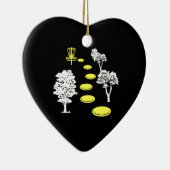 Disk Golf Woods Disk Golfer-Geschenk Keramik Ornament (Rechts)