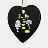 Disk Golf Woods Disk Golfer-Geschenk Keramik Ornament (Links)