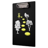 Disk Golf Woods Disk Golfer-Geschenk Klemmbrett (Links)