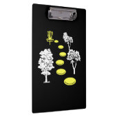 Disk Golf Woods Disk Golfer-Geschenk Klemmbrett (Rechts)