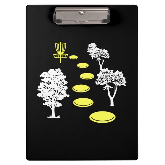 Disk Golf Woods Disk Golfer-Geschenk Klemmbrett (Vorderseite)