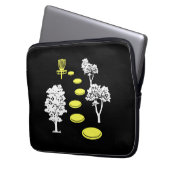 Disk Golf Woods Disk Golfer-Geschenk Laptopschutzhülle (Vorderseite Links)