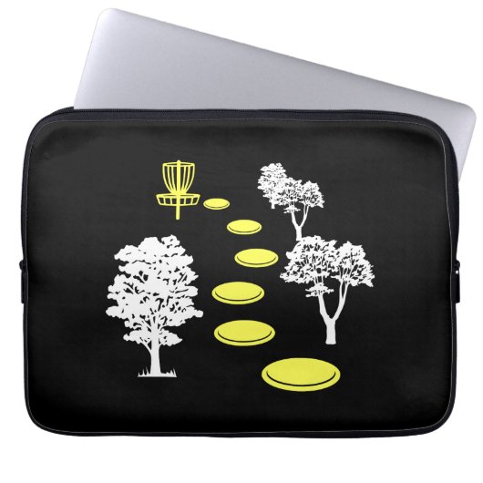 Disk Golf Woods Disk Golfer-Geschenk Laptopschutzhülle (Vorderseite)