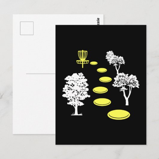 Disk Golf Woods Disk Golfer-Geschenk Postkarte (Vorne/Hinten)