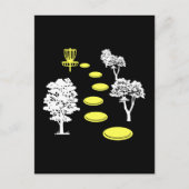 Disk Golf Woods Disk Golfer-Geschenk Postkarte (Vorderseite)