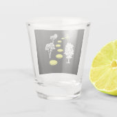 Disk Golf Woods Disk Golfer-Geschenk Schnapsglas (Rückseite)