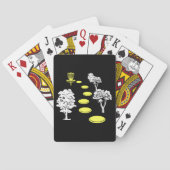 Disk Golf Woods Disk Golfer-Geschenk Spielkarten (Rückseite)