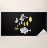 Disk Golf Woods Disk Golfer-Geschenk Strandtuch (Vorderseite)