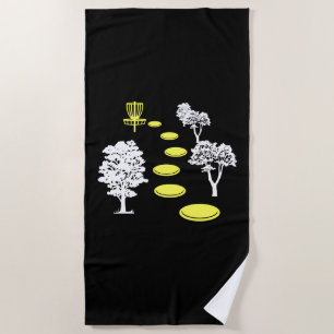 Disk Golf Woods Disk Golfer-Geschenk Strandtuch