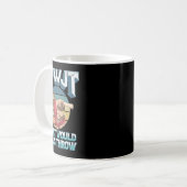 Disk Golf Wwjt Was Jesus würde Frisbee Golf werfen Kaffeetasse (Vorderseite Links)