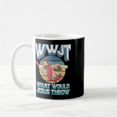Disk Golf Wwjt Was Jesus würde Frisbee Golf werfen Kaffeetasse (Links)
