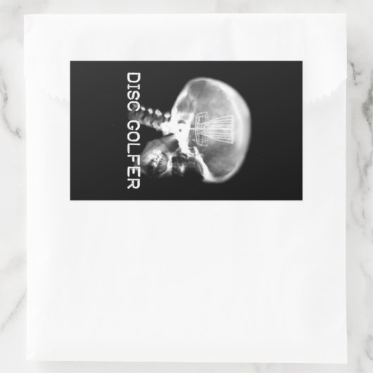 Disk Golf X ray Aufkleber (Tasche)