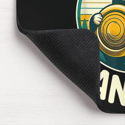 Disk Golfer Cat Chain Banger Disk Golf Player Mousepad (Ecke)