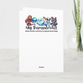 Disk Golfing Alien Funny Pun Geburtstag Karte (Rückseite)