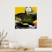 Disk Jockey DJ Poster (Küche)