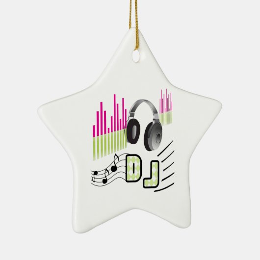 DISK JOCKEY KERAMIK ORNAMENT (Rechts)