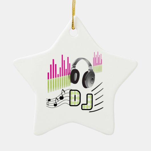DISK JOCKEY KERAMIK ORNAMENT (Vorne)