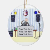 Disk Jockey/MC - Männlich Keramik Ornament (Links)