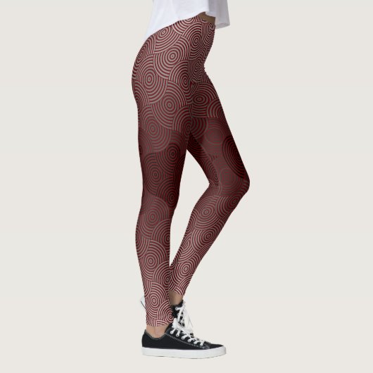 Disk Pattern 02.Gray DRed BG Leggings (Rechts)