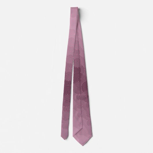 Disk Pattern 02.Gray Pink BG Krawatte (Rückseite)