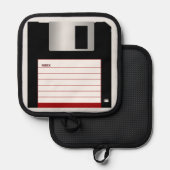 Diskette Computer Science Klassiker Geek-Koch Topflappen (Vorderseite/Rückseite)