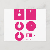 Diskette dekonstruiert 1,44in postkarte (Vorderseite)