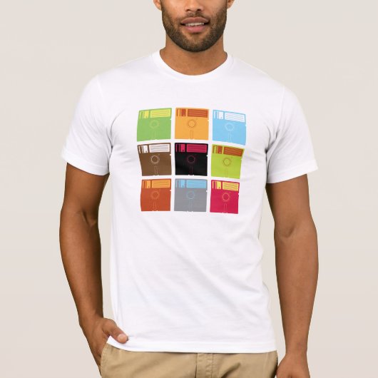 Diskette färbt Shirt (Vorderseite)