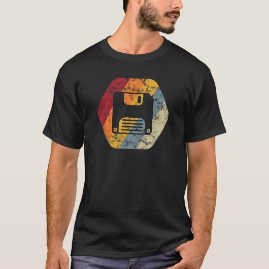 Diskette Funny Computer Nerd Geek T Sh T-Shirt (Vorderseite)
