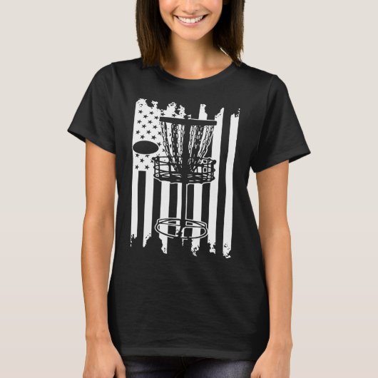 Diskette Golf USA Flag T-Shirt (Vorderseite)