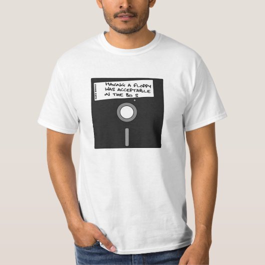 Diskette in den 80er Jahren T-Shirt (Vorderseite)