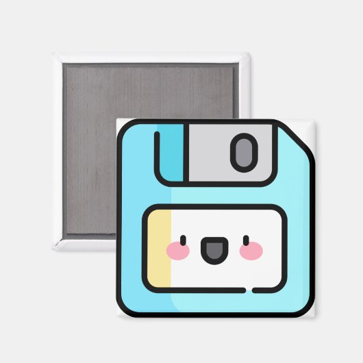 Diskette Magnet (Vorderseite/Rückseite)