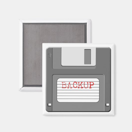 Diskette Magnet (Vorderseite/Rückseite)