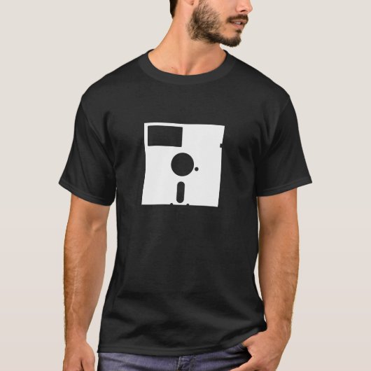 Diskette-Piktogramm-T - Shirt (Vorderseite)