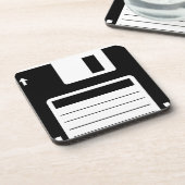 Diskette-Retro Illustrations-Entwurf Untersetzer (Linke Seite)